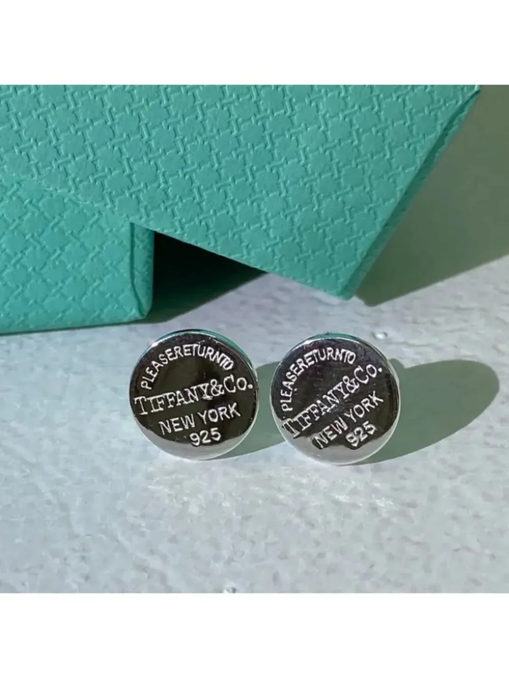 Tiffany & Co. Silver Round Stud Earrings